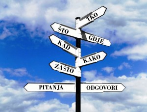 Questions and Answers signpost